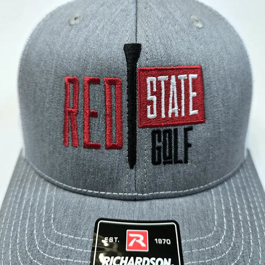 Red State Golf Logo Embroidered Hat (Standard OSFM Size)